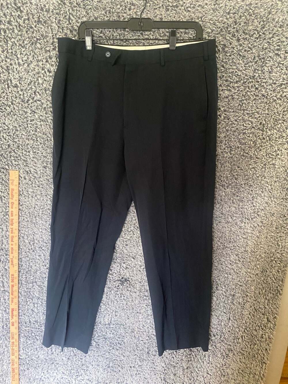 Brooks Brothers 1818 Madison Dress Trousers Black Size 37x32